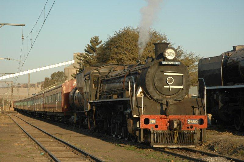 A fine study of a fine train. FOTR train and stock at the platform on site at Hermanstad