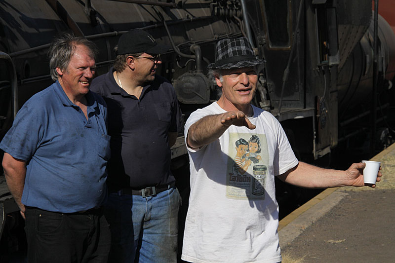 FOTR Chairman Nathan gives instructions while Tony and Gabor look on