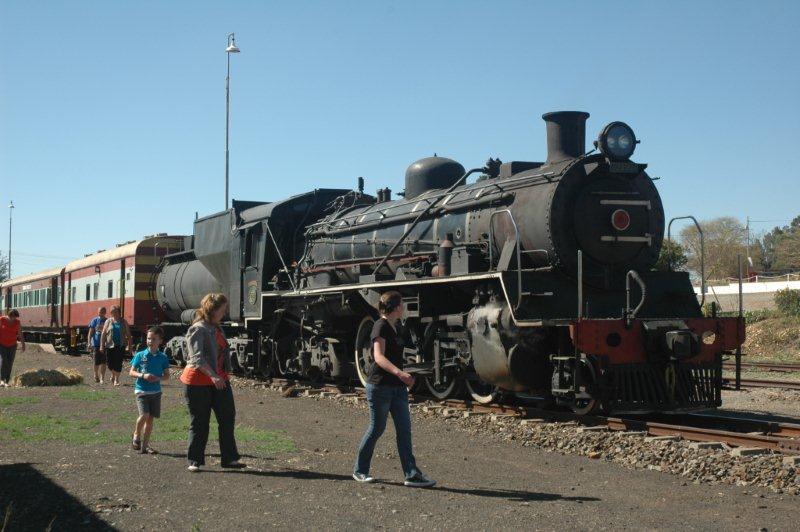 Everybody loves a steam train. Cullinan ready for departure.