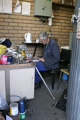 Uncle John in his office