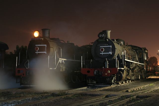 Nightshoot - 19D and 24 lined up.