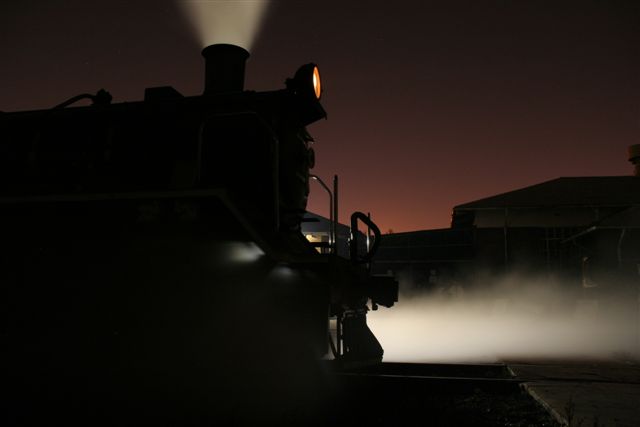 Night silhouette - a dramatic and powerful scene..