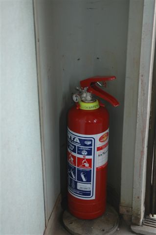 New Fire Extinguishers in our new coach