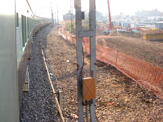 Looking back along the train towards Pretoria Station