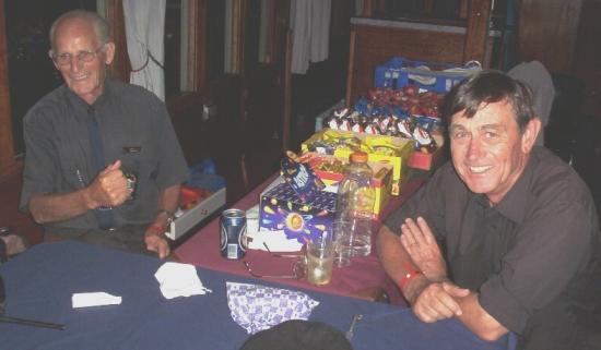 Uncle Norman and a very young looking Fanie in the lounge bar