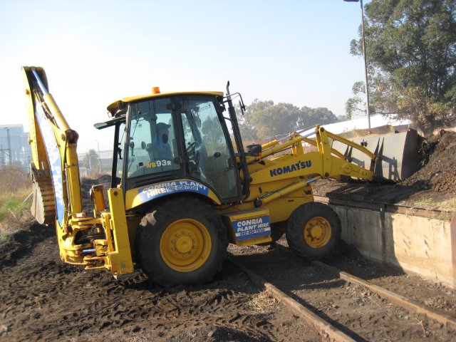 And dumping the earth on the platform to be used for filling and levelling