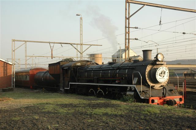After an overnight rest, 2650 stands on her train for the day, awaiting passengers. This section of the platform area will one day be the main departure point.
