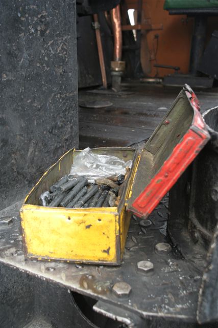 Cheugnette's scoff box- lunchtime grease rations are issued..