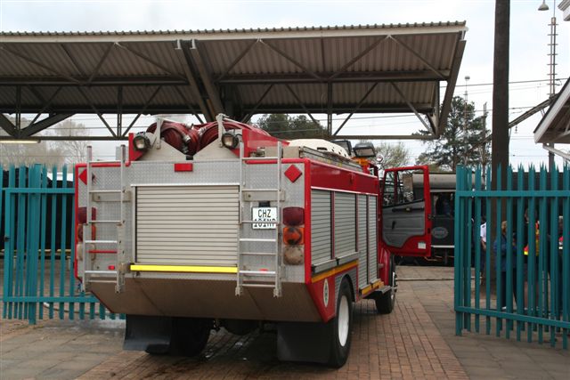 Big Red Firetruck- modern watering arrangements..