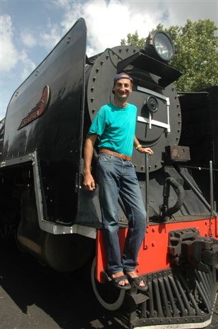 A very loong new member from Switzerland, and no stranger to steam in this country, Urs Zullig, paid a short visit to our site. Urs was so impressed with our operation and the 15F, that when he saw our fantastic restoration efforts, he took one look at the 15CA locomotive, and kindly donated 200GBP to the club. Many thanks!