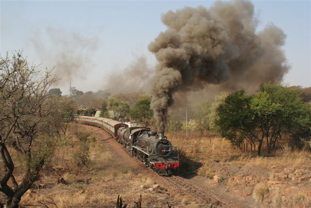 Geoff Cooke's charter departs from Cullinan, volcanic eruptions viewed from the famous koppie..