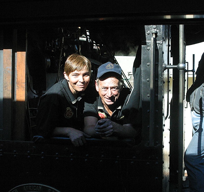 With Darlene on the footplate, May 2007