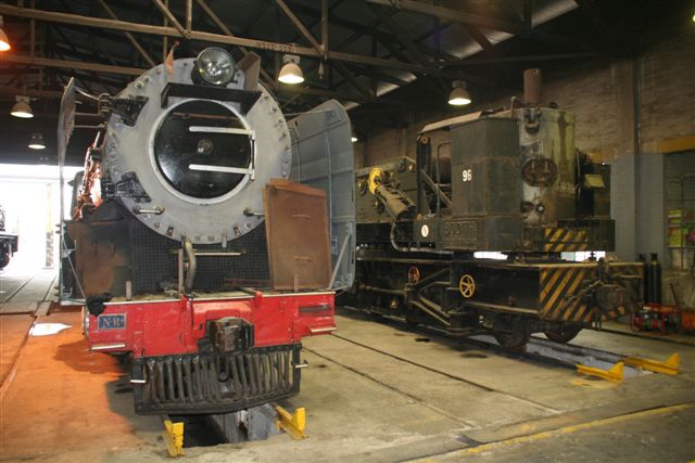 3404 is pictured alongside the scrap-tendered steam crane 96. Both will steam again..