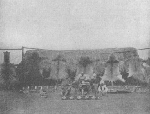 Patterson with lion skins