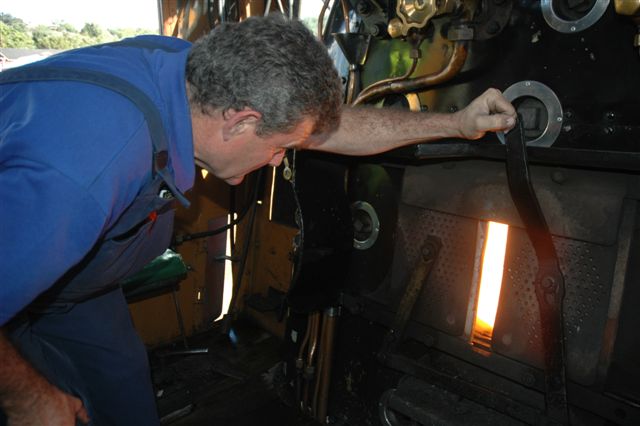 Steve Smith has a look at where he must put the coals in!