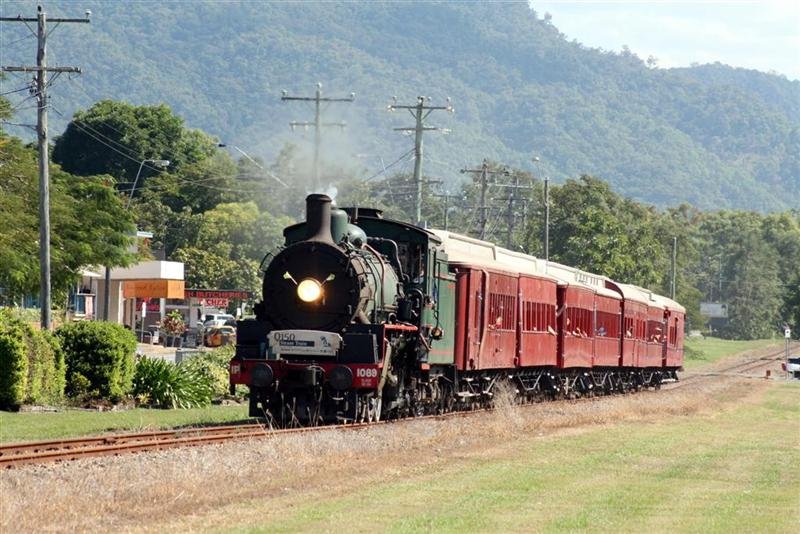 Sprinting through the suburbs of Cairns.