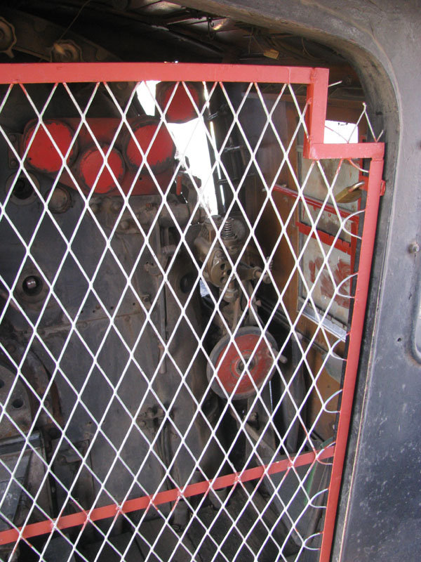 The cab of 3511, not much left to steal, until fairly recently there was still an original Henschell gauge.