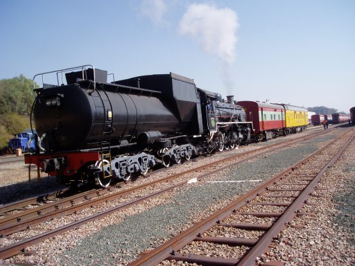 3664 carrying out high-speed tender-first trials with a dynamometer car - or simply shunting it out of the way?!<br /><br />Photo by John Ashworth 15/07/07