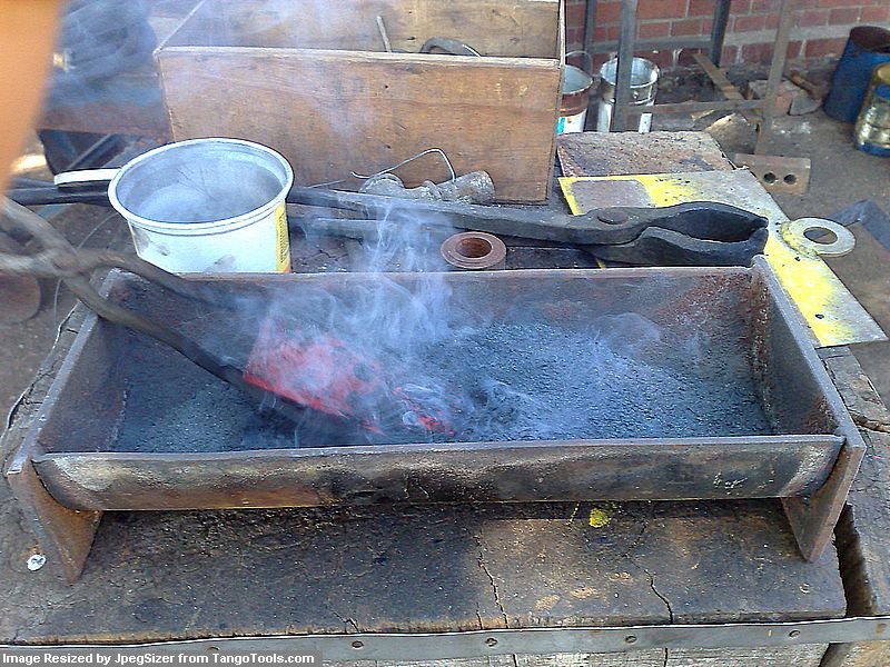 From the fire into powder.