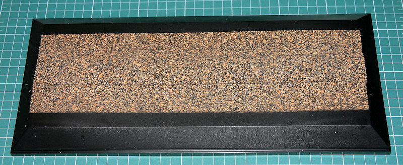Pic 3 - Planning a bit of cork to give it depth.