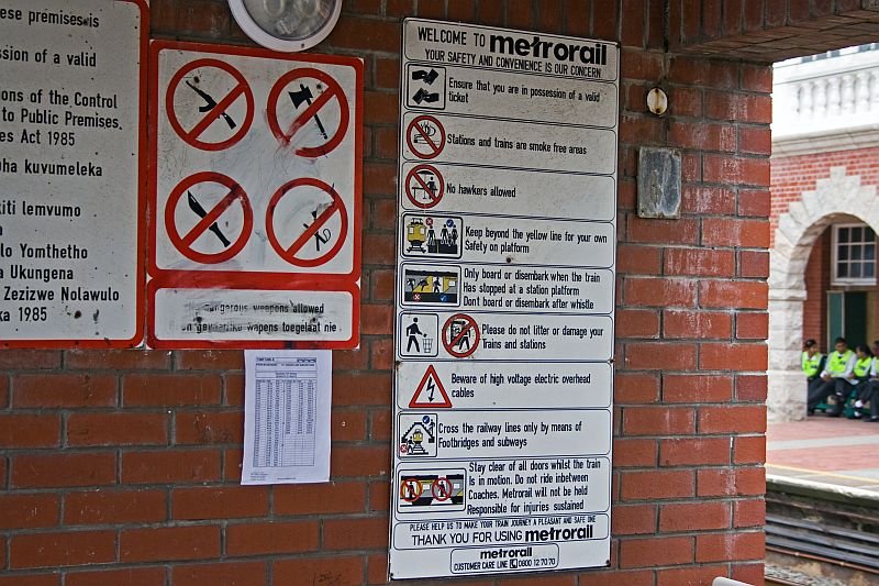 Safty guidelines and prohibitions for passengers