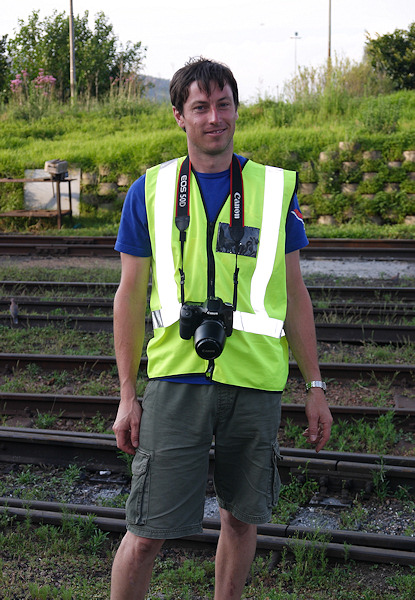 12 hours since starting, but a grimy, tired and very burnt Marc still has a smile on his somewhat darkend face!!!! - K R Wilson-Smith Nov 2009